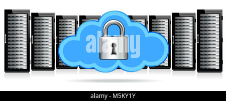 Sicurezza della rete - Information technology immagine concettuale Foto Stock