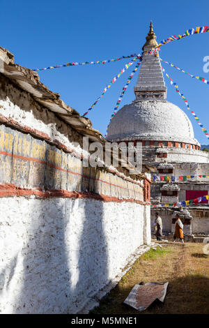 Chendebji, Bhutan. Chendebji Chorten, 19th. Secolo. Foto Stock