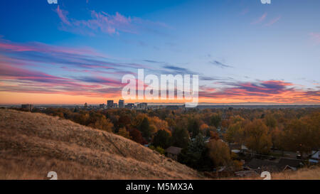 Boise tramonto Foto Stock