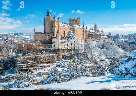 L'Alcazar of Segovia Spagna Foto Stock