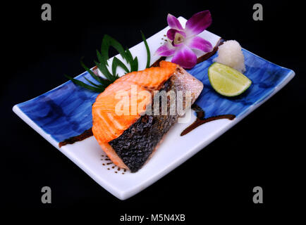 Trancio di salmone Foto Stock