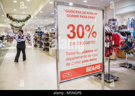 Cancun Messico,Messico,Avenida Tulum,Plaza las Americas shopping shopping shopping shopping negozi di vendita di mercato, negozi di negozi business, centro commerciale, Sears, Foto Stock