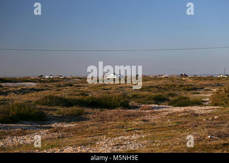 Residenze private a Dungeness, Kent, Inghilterra, Gran Bretagna, Regno Unito, Gran Bretagna, Europa Foto Stock