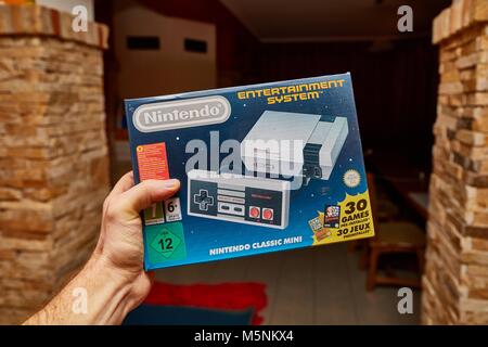 Nintengo NES classic edition Foto Stock