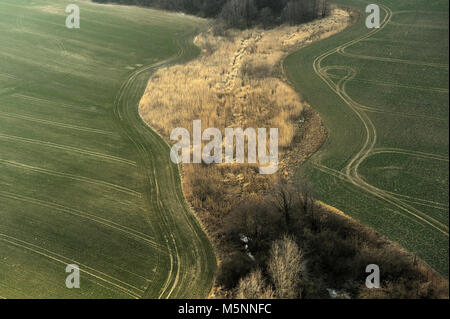 Aero, aria, bellezza, terra, campi, meteo, terra, molla, naturale, design naturale, animale, all'aperto, campo, paesaggio, stagione, la fauna selvatica, Foto Stock