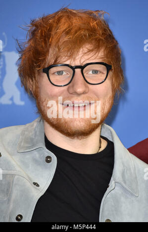 Berlino, Germania. Il 23 febbraio, 2018. Ed Sheeran durante il 'Songwriter' photocall al 68esimo Festival Internazionale del Cinema di Berlino/Berlinale 2018 il 23 febbraio 2018 a Berlino, Germania. | Utilizzo di credito in tutto il mondo: dpa/Alamy Live News Foto Stock