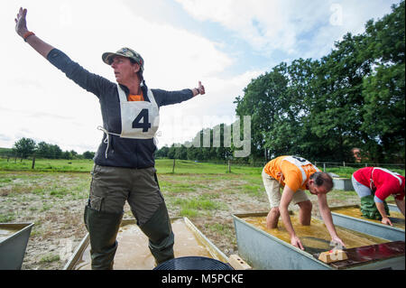 Germania. Bunde. 20-08-2017. Campionato olandese gold panning Foto Stock