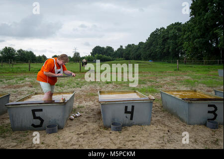 Germania. Bunde. 20-08-2017. Campionato olandese gold panning Foto Stock