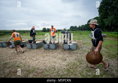 Germania. Bunde. 20-08-2017. Campionato olandese gold panning Foto Stock