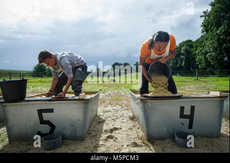 Germania. Bunde. 20-08-2017. Campionato olandese gold panning Foto Stock