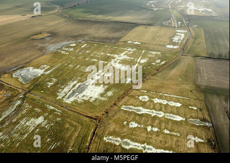 Aero, aria, bellezza, terra, campi, meteo, terra, molla, naturale, design naturale, animale, all'aperto, campo, paesaggio, stagione, la fauna selvatica, Foto Stock