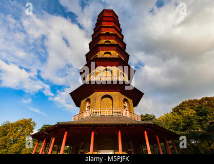 Torre pagoda in Kew Gardens LONDRA Foto Stock