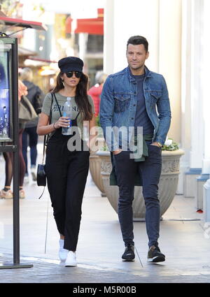 Mark Wright e moglie Michelle Keegan andare a fare shopping al Grove con: Mark Wright, Michelle Keegan dove: Los Angeles, California, Stati Uniti quando: 25 Gen 2018 Credit: WENN Foto Stock