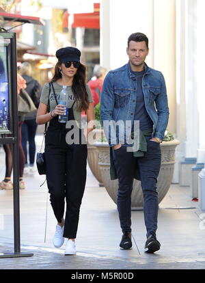 Mark Wright e moglie Michelle Keegan andare a fare shopping al Grove con: Mark Wright, Michelle Keegan dove: Los Angeles, California, Stati Uniti quando: 25 Gen 2018 Credit: WENN Foto Stock