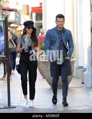 Mark Wright e moglie Michelle Keegan andare a fare shopping al Grove con: Mark Wright, Michelle Keegan dove: Los Angeles, California, Stati Uniti quando: 25 Gen 2018 Credit: WENN Foto Stock