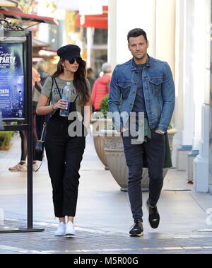 Mark Wright e moglie Michelle Keegan andare a fare shopping al Grove con: Mark Wright, Michelle Keegan dove: Los Angeles, California, Stati Uniti quando: 25 Gen 2018 Credit: WENN Foto Stock