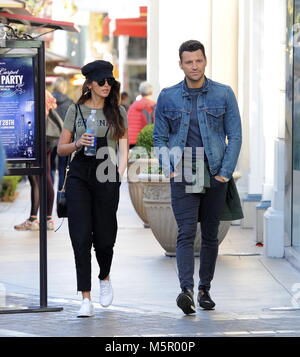 Mark Wright e moglie Michelle Keegan andare a fare shopping al Grove con: Mark Wright, Michelle Keegan dove: Los Angeles, California, Stati Uniti quando: 25 Gen 2018 Credit: WENN Foto Stock