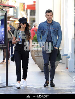 Mark Wright e moglie Michelle Keegan andare a fare shopping al Grove con: Mark Wright, Michelle Keegan dove: Los Angeles, California, Stati Uniti quando: 25 Gen 2018 Credit: WENN Foto Stock