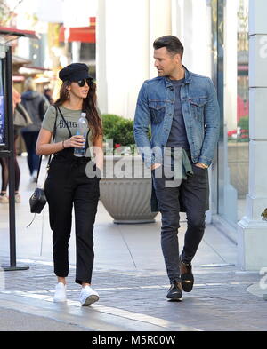 Mark Wright e moglie Michelle Keegan andare a fare shopping al Grove con: Mark Wright, Michelle Keegan dove: Los Angeles, California, Stati Uniti quando: 25 Gen 2018 Credit: WENN Foto Stock