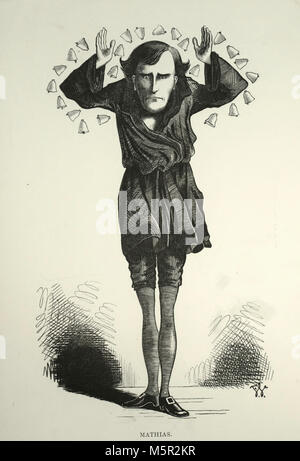 La caricatura di Henry Irving - Mathias Foto Stock