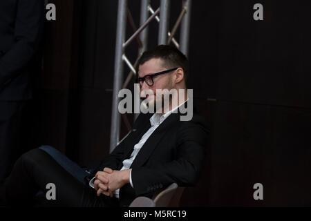 Berlino, Germania. 24 Febbraio, 2018. Tappeto rosso prima della finale di gala, 68 Berlinale 2018. Credito: Beata Siewicz/Pacific Press/Alamy Live News Foto Stock