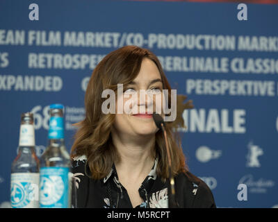 Berlino, Germania. Il 23 febbraio, 2018. Tappeto rosso prima di 'Twarz'/'Mug', Berlinale 2018, team e gli ospiti. Credito: Beata Siewicz/Pacific Press/Alamy Live News Foto Stock