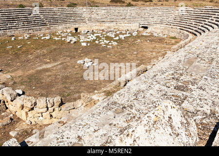 Il vecchio stadio della città antica di Perge in Turchia a Antalya. Foto Stock