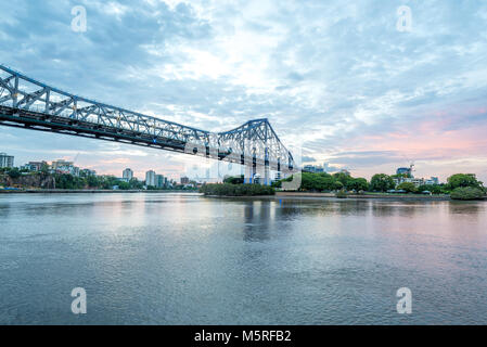 Storia Ponte sul Fiume Brisbane, Queensland, Australia Foto Stock