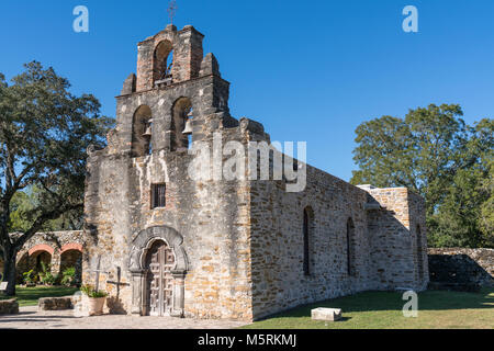 Mission Espada in San Antonio Missions National Historic Park, Texas Foto Stock