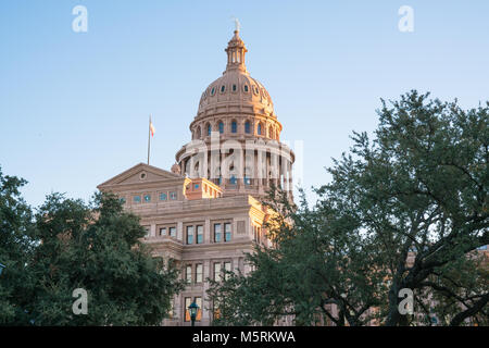 Texas Capitol Building nella città capitale di Austin Foto Stock