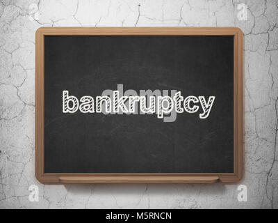 Concetto bancario: Fallimento su sfondo lavagna Foto Stock