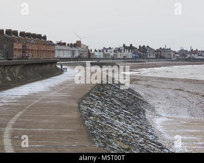 Sheerness, Kent, Regno Unito. 26 Febbraio, 2018. Regno Unito: Meteo la neve comincia a scendere nel Sheerness. Credito: James Bell/Alamy Live News Foto Stock