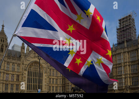 Londra, Regno Unito. 26 Febbraio, 2018. Regno Unito:la Gran Bretagna vede caduta nella migrazione netta dalla Unione Europea Credito: Velar concedere/ZUMA filo/Alamy Live News Foto Stock