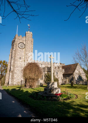 Chiesa di Santa Maria, Chilham, Kent, Regno Unito Foto Stock