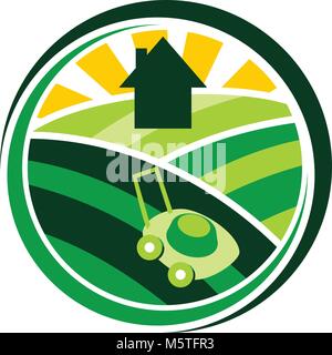 Tosaerba Service Illustrazione Vettoriale