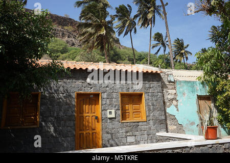 Rue Banana, Cidade Velha, isola di Santiago, Capo Verde Foto Stock