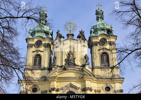 Legnickie Pole, Dolny Slask, dolny slask, Polska, architettura, storico, chiesa, religione, stagione, viaggi, meteo, inverno, Foto Stock