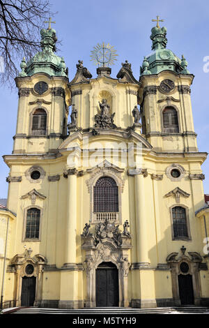 Legnickie Pole, Dolny Slask, dolny slask, Polska, architettura, storico, chiesa, religione, stagione, viaggi, meteo, inverno, Foto Stock