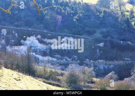 Chalk collina nel Buckinghamshire, UK Foto Stock