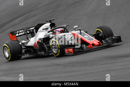 Barcellona, Spagna. 26 Febbraio, 2018. Primo giorno di F1 test invernali al circuito Barcelona-Catalunya stagione 2018, 26 febbraio al Montmelò di Barcellona, Spagna, 2018 Credit: David Rodriguez Rico/Alamy Live News Foto Stock