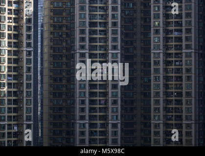 Guangzhou, Guangzhou, Cina. 26 Febbraio, 2018. Guangzhou - Cina-26th Febbraio 2018: edifici a Guangzhou, Cina del sud della provincia di Guangdong. Credito: SIPA Asia/ZUMA filo/Alamy Live News Foto Stock