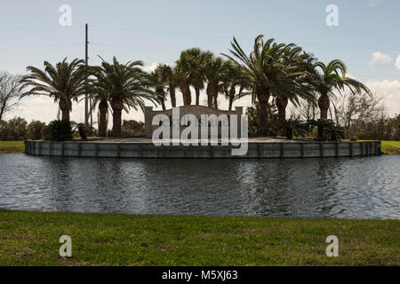 Ingresso a Jekyll Island in Brunswick Georgia Foto Stock