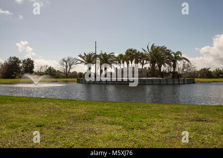 Ingresso a Jekyll Island in Brunswick Georgia Foto Stock