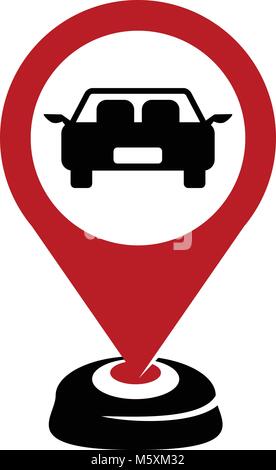 Parcheggio posizione telecamera Illustrazione Vettoriale