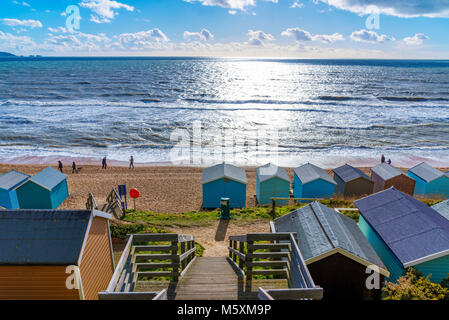 Barton sul mare spiaggia vista in Enlgand Foto Stock