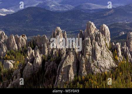 SD00037-00...Dakota del Sud - La Cattedrale guglie Custer State Park. Foto Stock