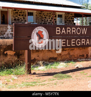 In Australia il segnale degli antichi la stazione del telegrafo Foto Stock