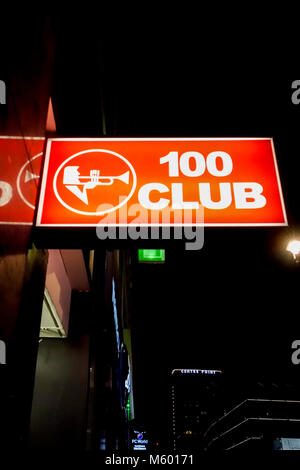 100 Club, Oxford Street, Fitzrovia, London, W1, Regno Unito Foto Stock