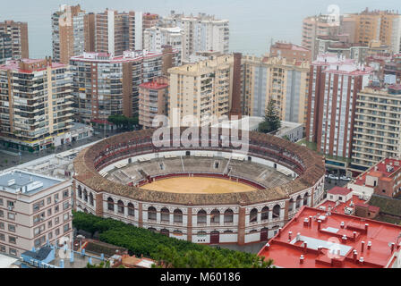 La Malagueta - Bullring in Malaga, Andalusia, Spagna Foto Stock