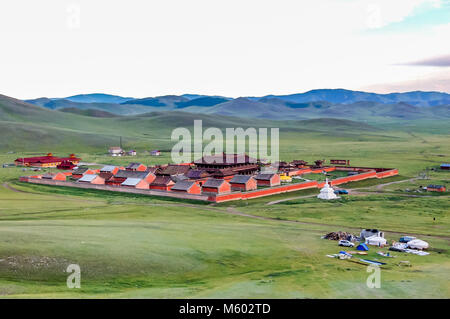 Monastero di Amarbayasgalant e Mongolia - Luglio 16, 2010: Monastero Amarbayasgalant, uno dei tre maggiori buddista centri monastici in Mongolia Foto Stock